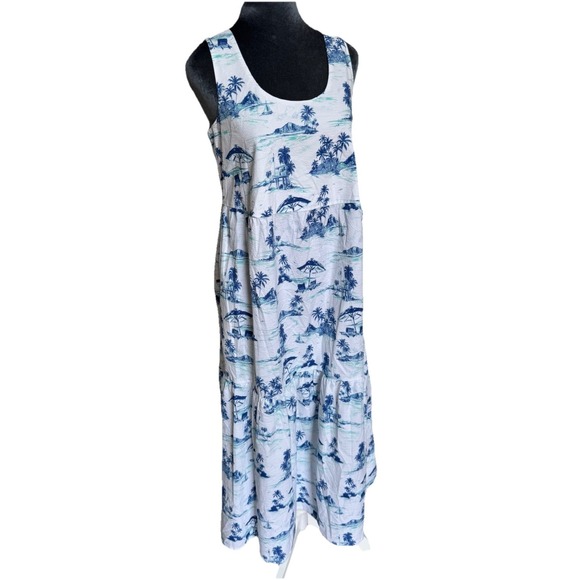 Tommy Bahama Nova Wave Beach Days Dress XS/TP Seersucker Cotton Vacation $178 - Picture 8 of 16